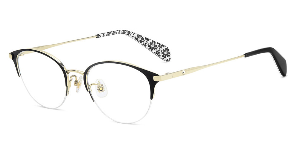 Kate Spade KS CALLEY 2/FJ round eyeglasses in Black