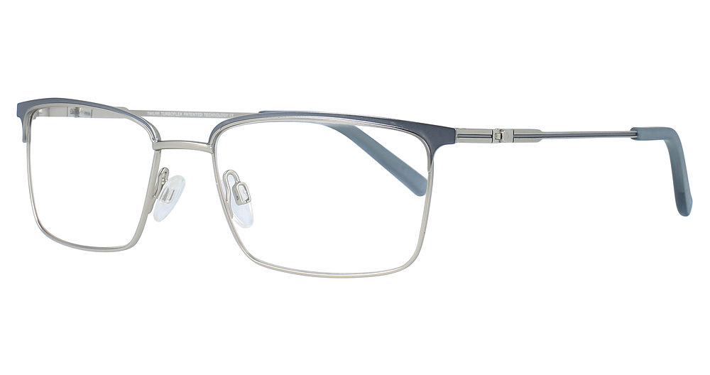 Matt Light Steel Blue & Silver