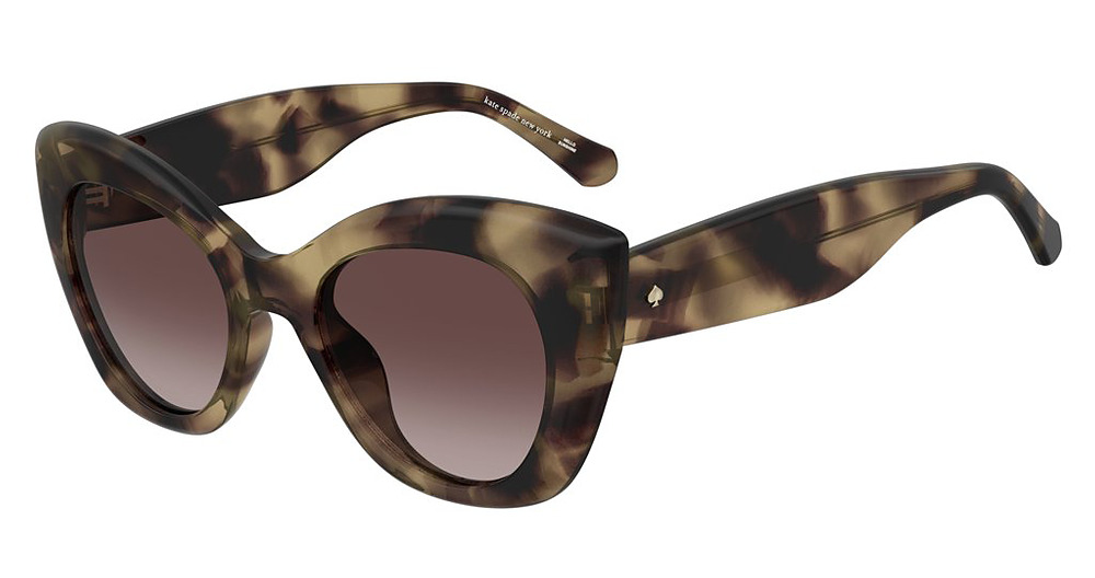 Kate Spade KS DOMINICA/S cateye sunglasses in Havana/Pink Doubleshade