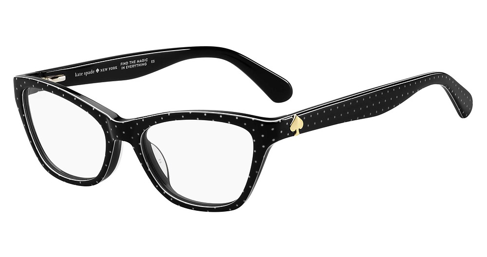 Kate Spade Alaysha cateye eyeglasses in Pattern Black
