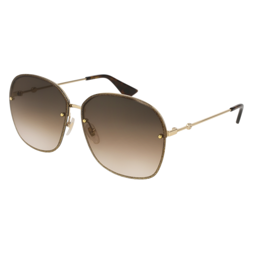 Gucci GG0228S aviator sunglasses in Gold