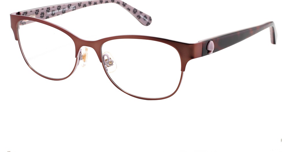 Kate Spade Carolina rectangle eyeglasses in Brown