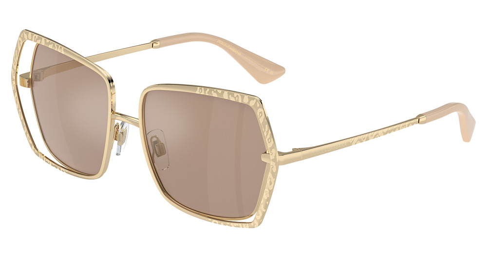 PALE GOLD / LIGHT BROWN MIRROR FLASH GOLD
