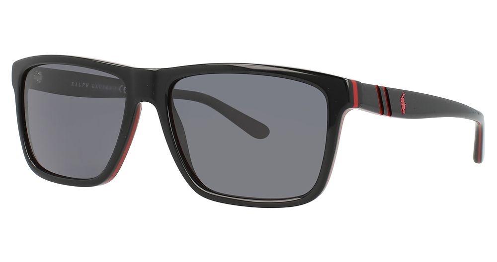 SHINY BLACK/RED/BLACK / POLAR GREY