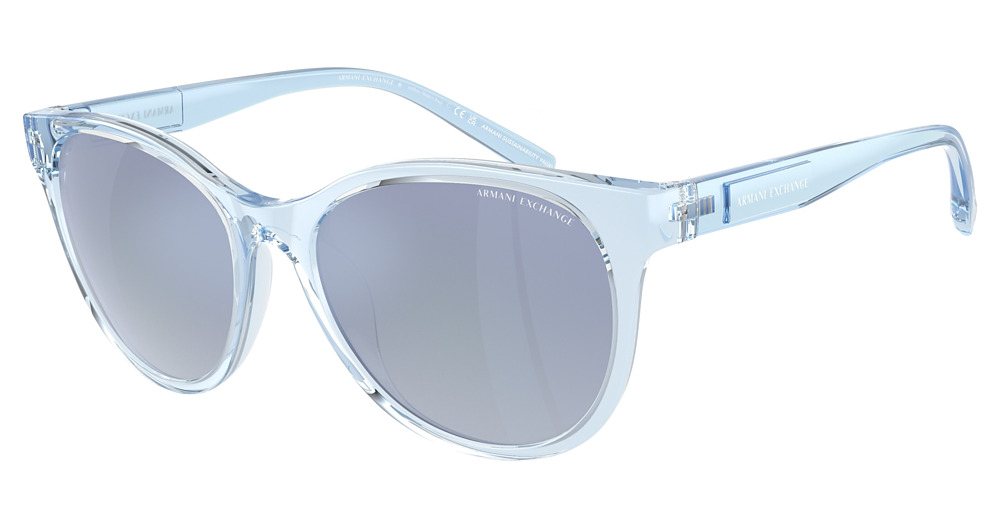 SHINY TRANSPARENT BLUE / GRADIENT BLUE MIRROR WHITE