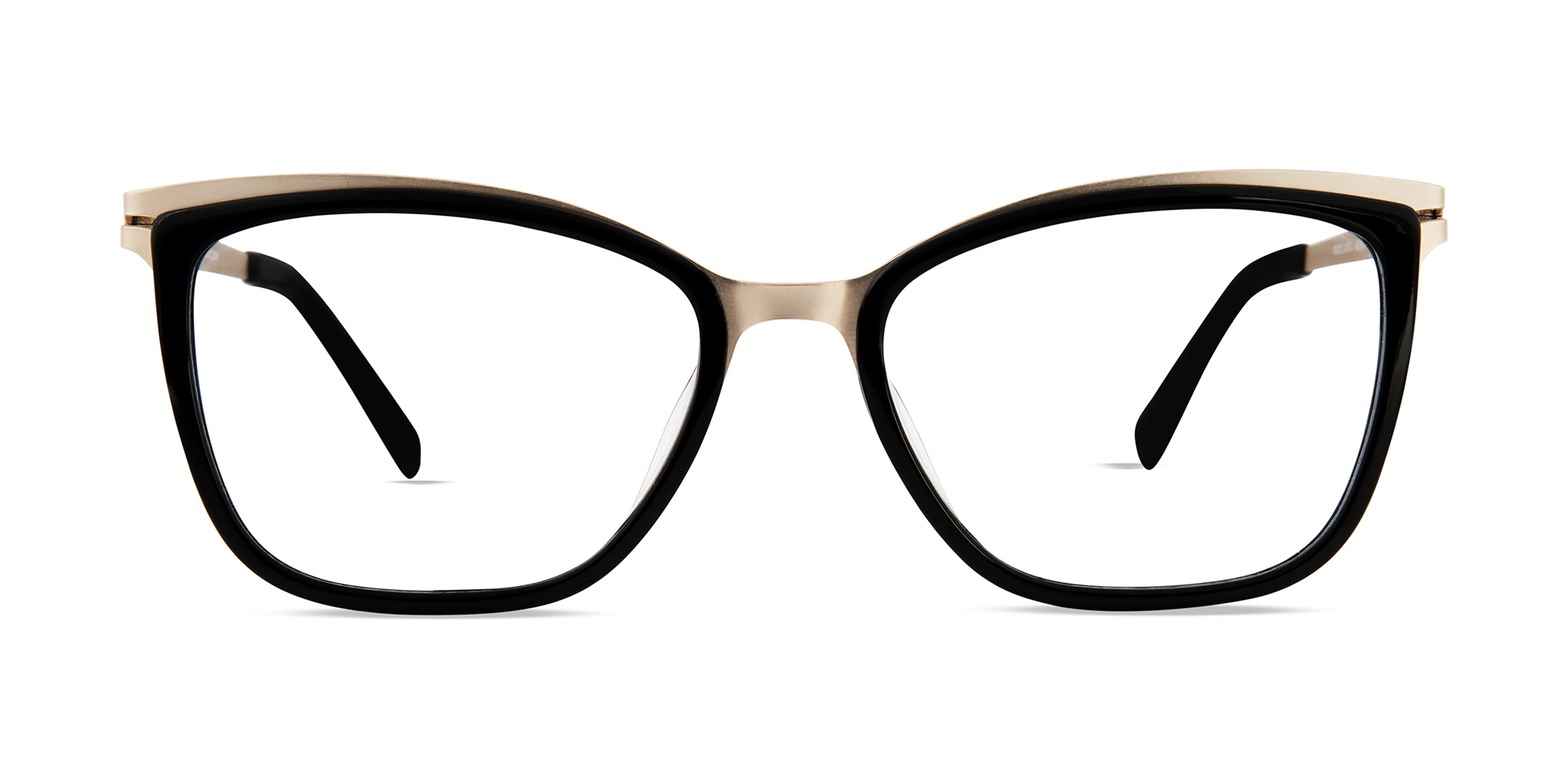 Modo 4513 rectangle eyeglasses in Black/Gold