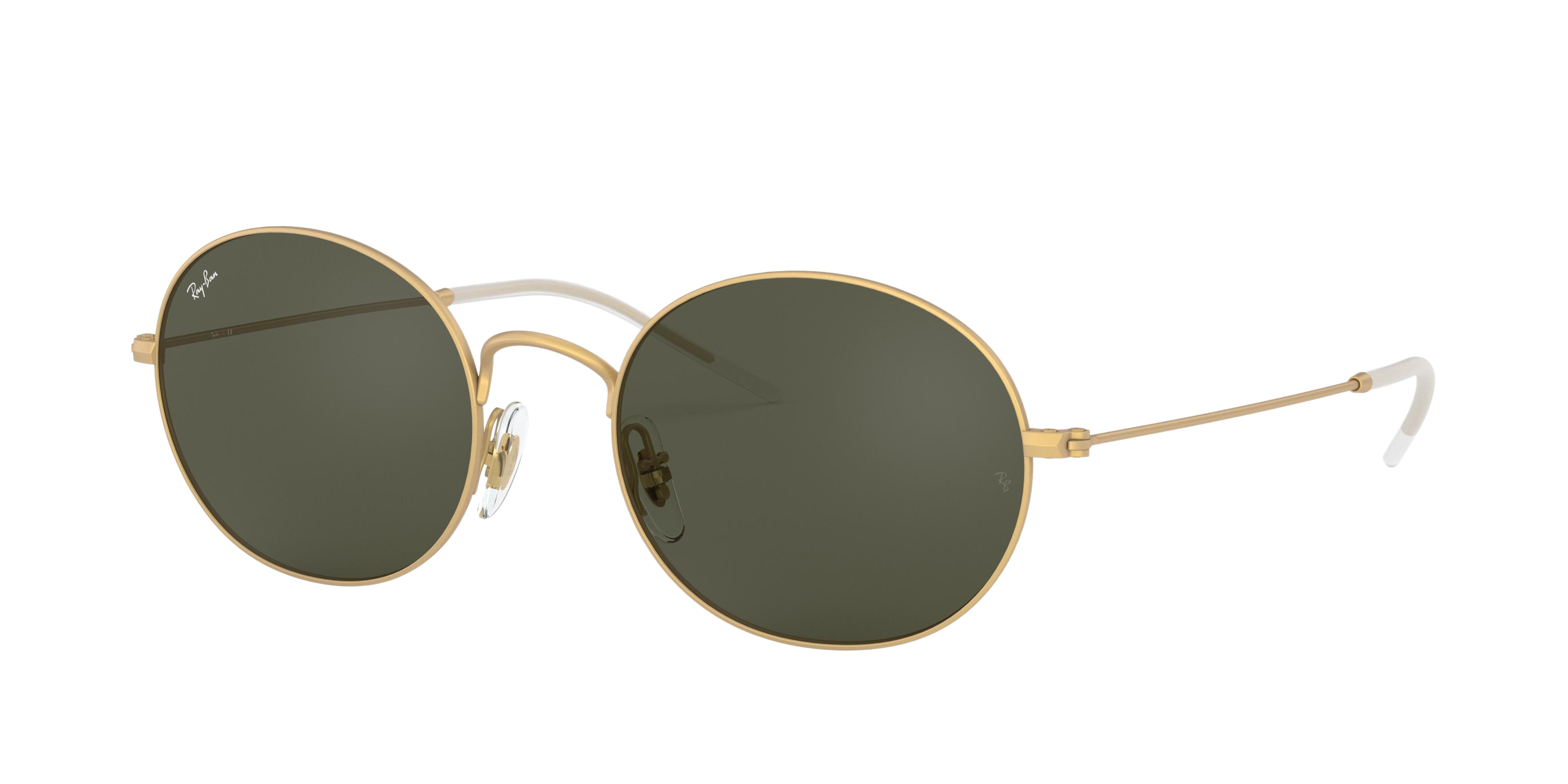 Ray-Ban RB3594 round sunglasses in Rubber Gold