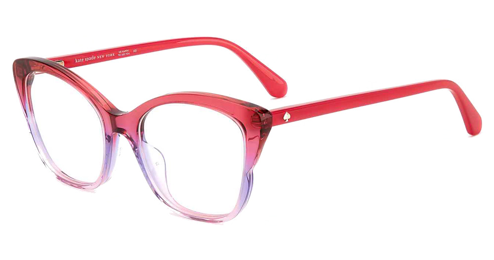 Kate Spade LAYLANI rectangle eyeglasses in Pink Blue