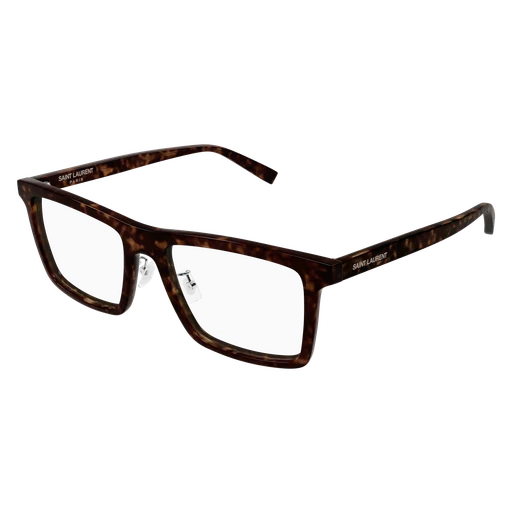 Saint Laurent SL 906/F rectangle eyeglasses in Havana