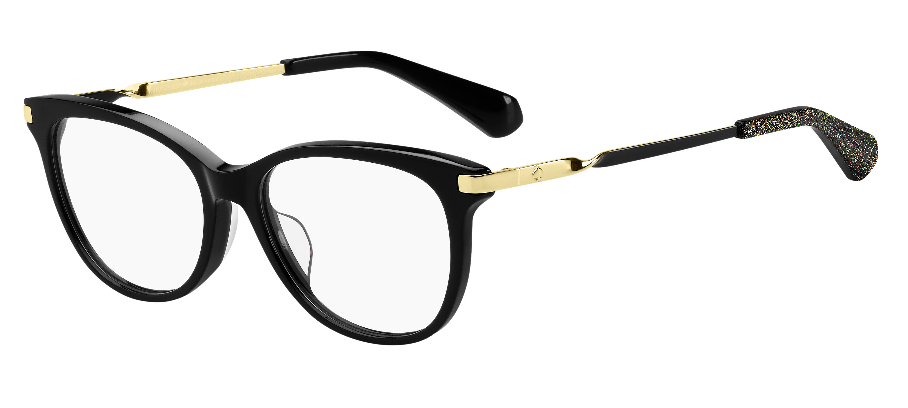 Kate Spade Emalie/F rectangle eyeglasses in Black