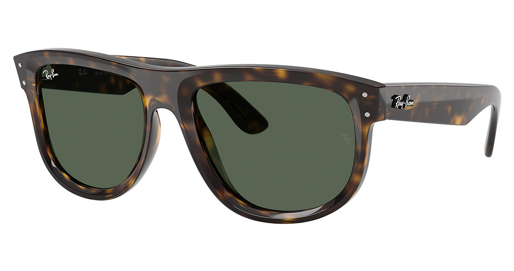 Ray-Ban RBR0501S BOYFRIEND REVERSE round sunglasses in Dark Havana/Dark Green
