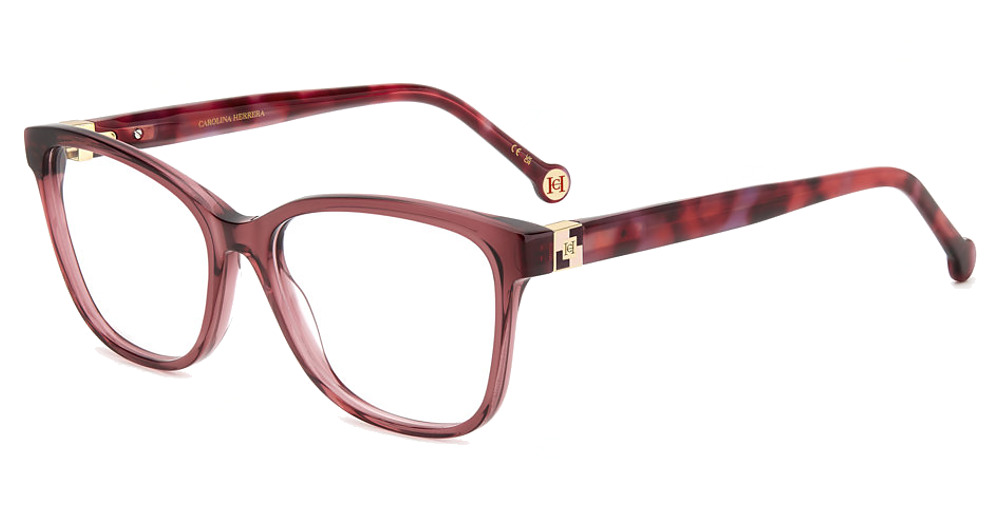 Carolina Herrera HER 0239 rectangle eyeglasses in BU Redhvn