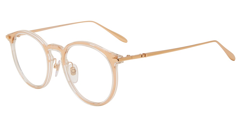 Carolina Herrera VHN052 round eyeglasses in Gold 300 Y