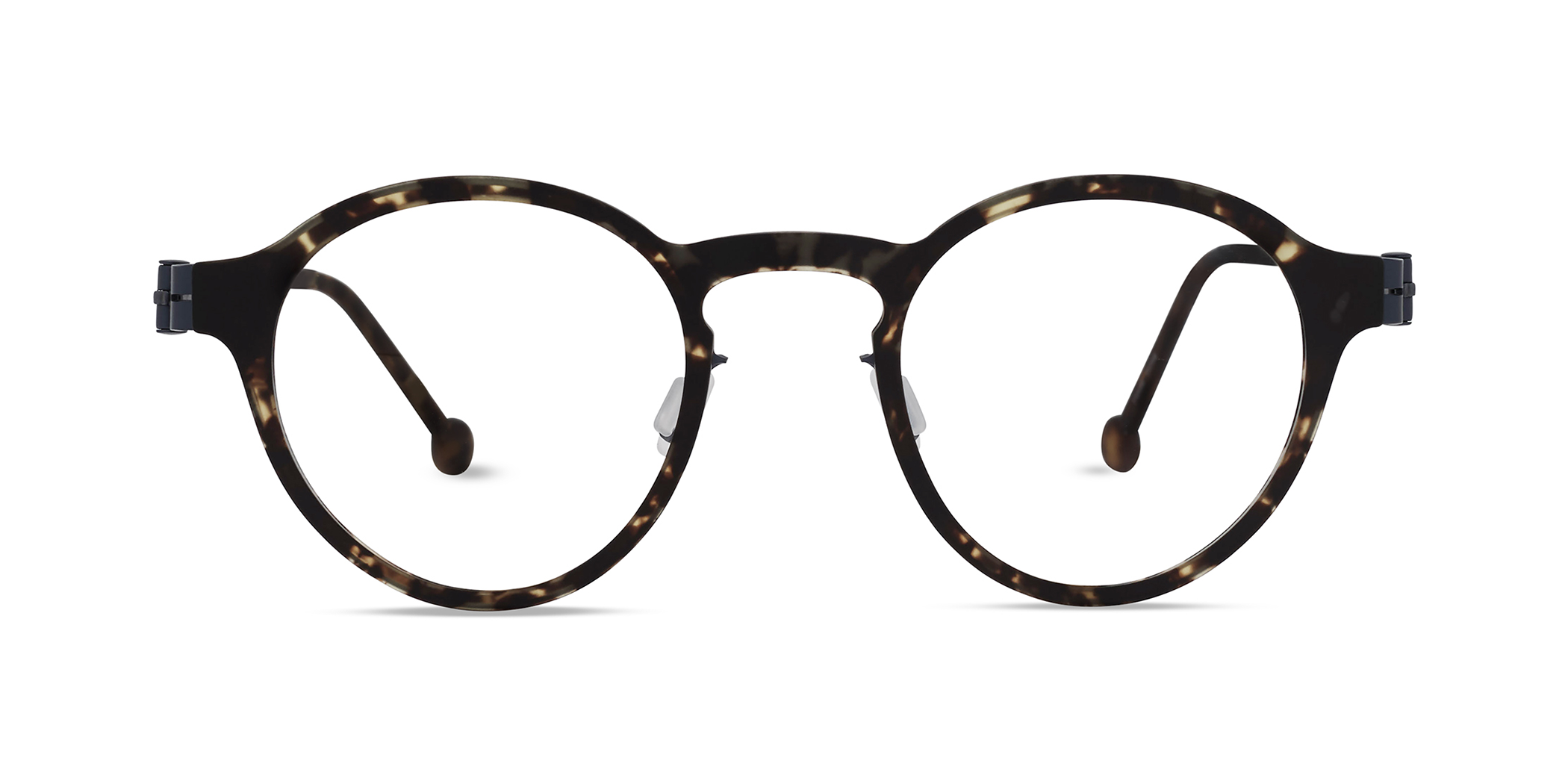 Modo CASTELLO round eyeglasses in Tortoise/Navy
