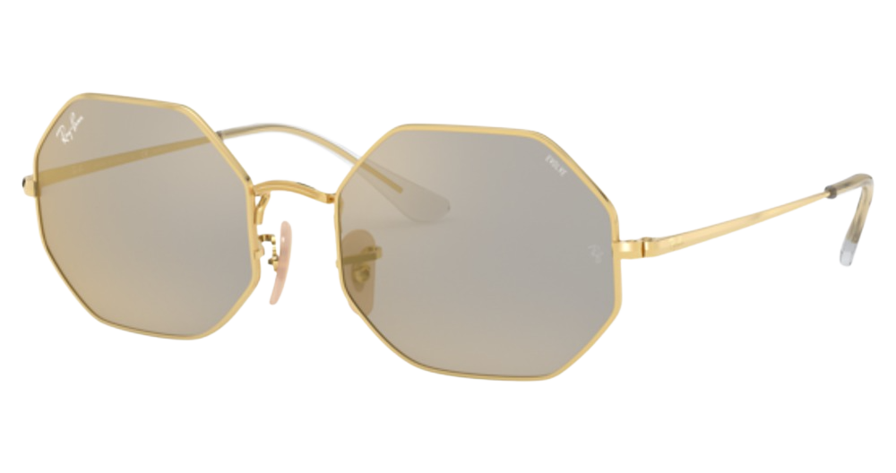 Ray-Ban RB1972 OCTAGON irregular sunglasses in Arista/Photo Dark Grey Mirror Gold