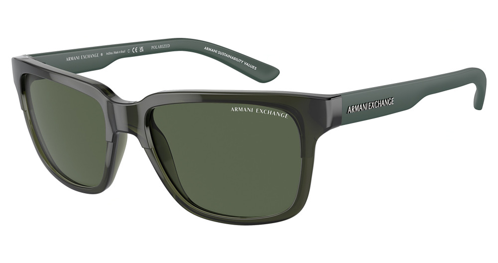 SHINY TRANSPARENT GREEN / DARK GREEN POLAR