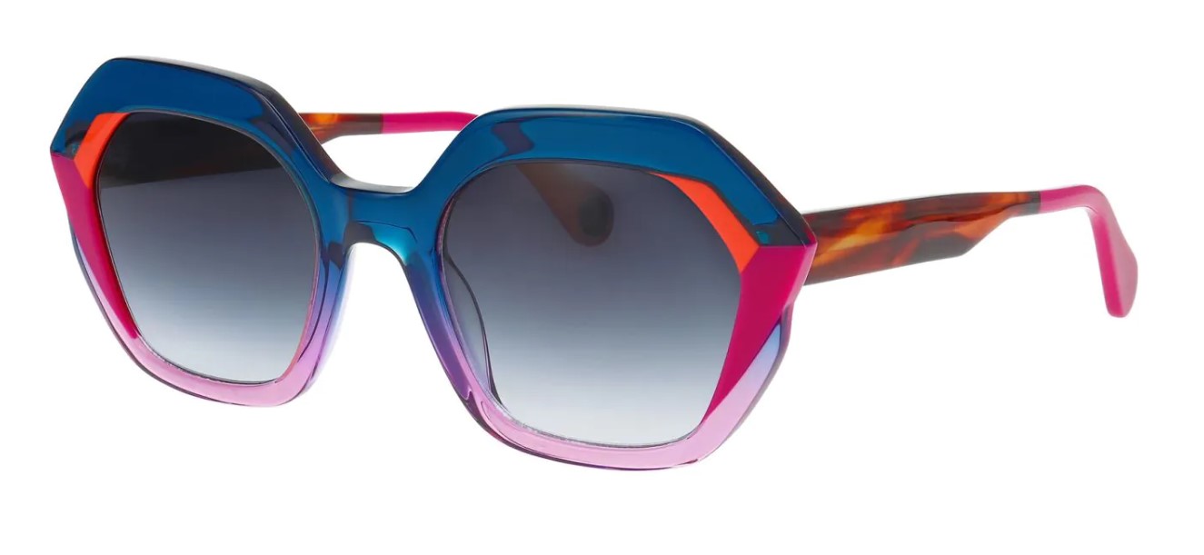 GRADIENT BLUE ON RED TO PURPLE