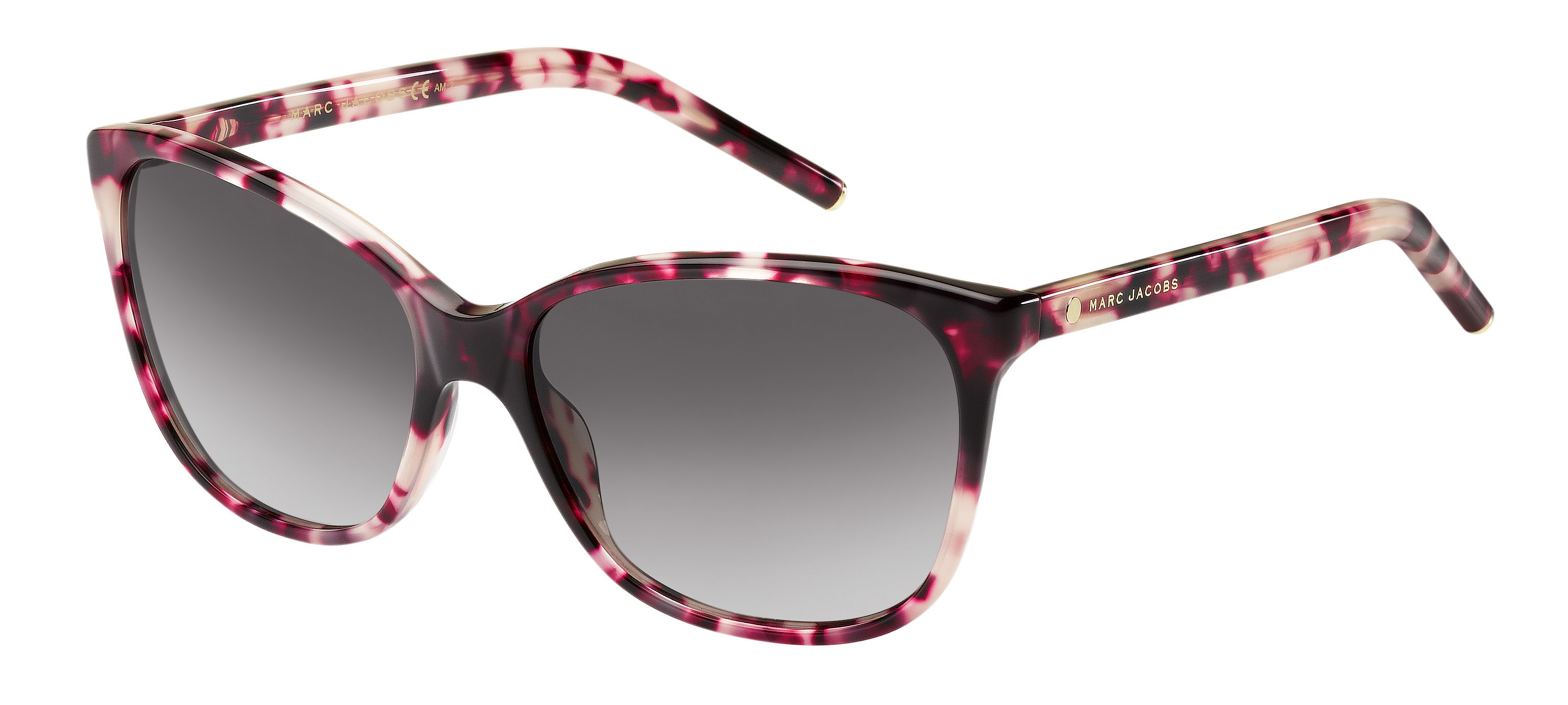 Marc Jacobs Marc 78/S rectangle sunglasses in Pink Havana (Eu Grey Gradient)