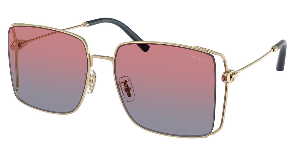 SHINY LIGHT GOLD / BLUE SADDLE GRADIENT