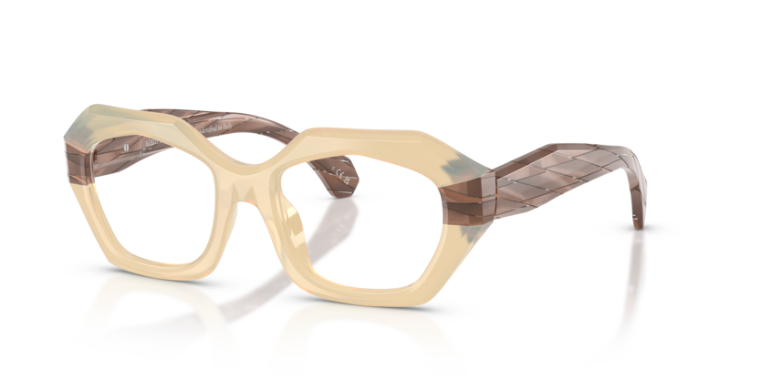 VANILLA/BRONZE RHOMBUS