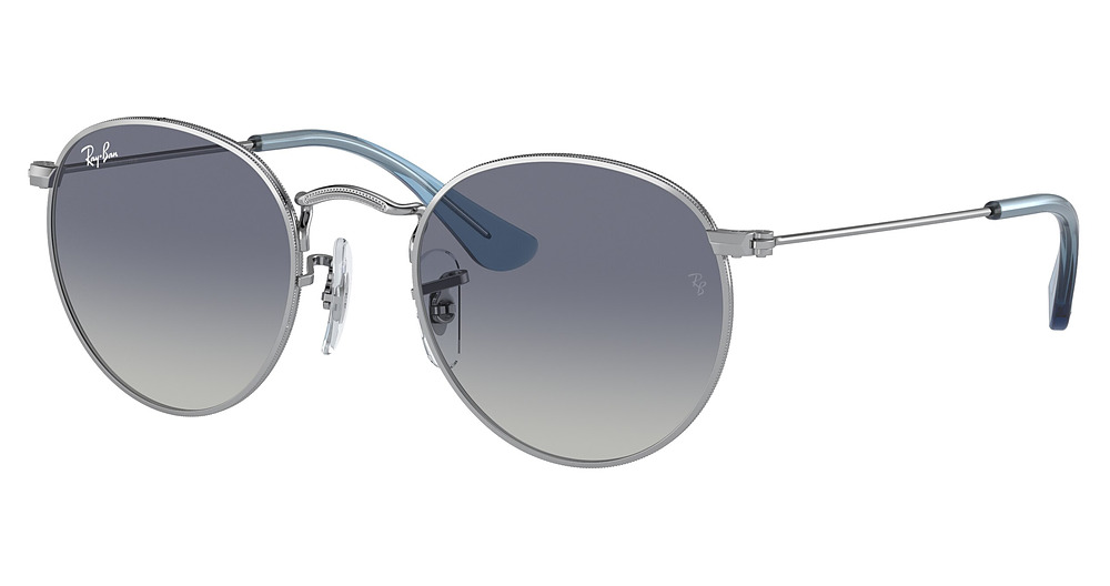 Ray-Ban RJ9547S JUNIOR ROUND round sunglasses in Silver/Grey Gradient Blue