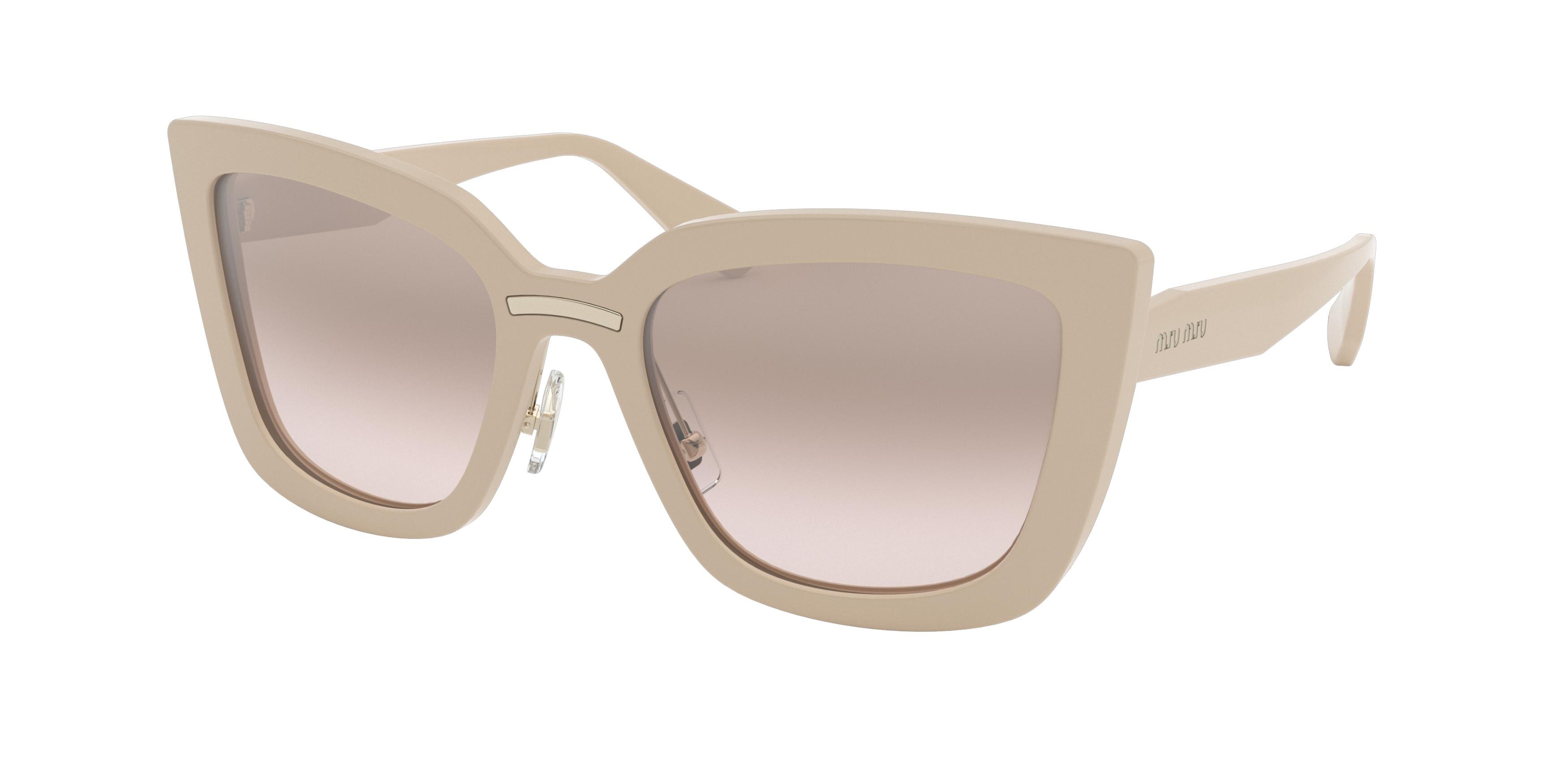 Miu Miu MU 03VS rectangle sunglasses in Beige