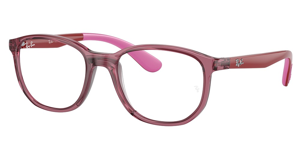 Ray-Ban RY1619 round eyeglasses in Transp Pink on Rubber Pi