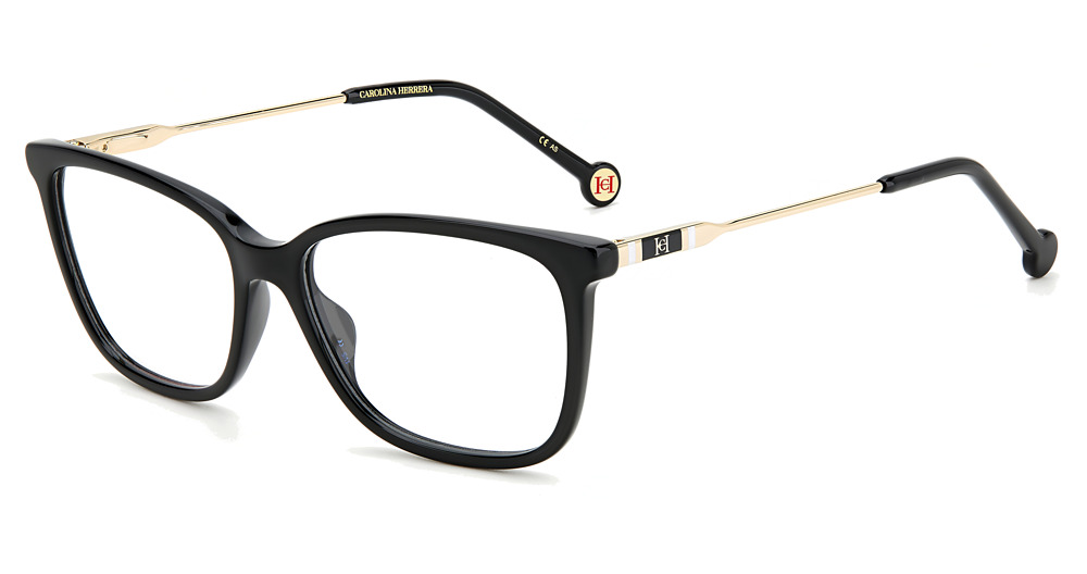 Carolina Herrera CH 0072 rectangle eyeglasses in Black