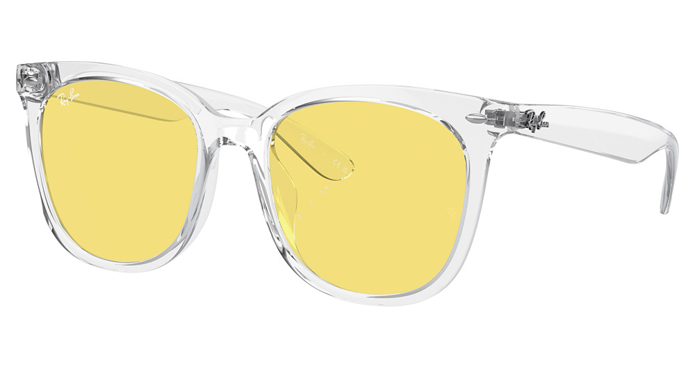 Ray-Ban RB4379D aviator sunglasses in Transparent/Yellow