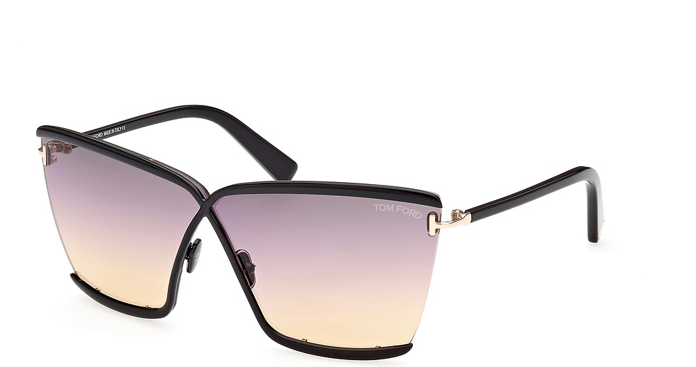 Tom Ford FT0936 square sunglasses in Shiny Black/Gradient Smoke
