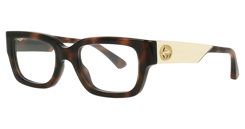 Gucci GG1666O cateye eyeglasses in Havana