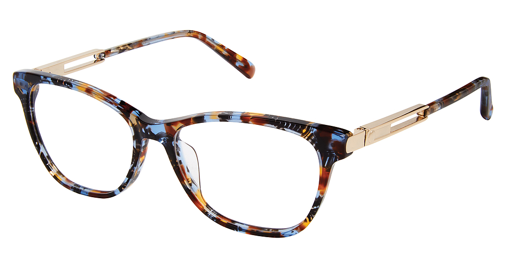 BLUE FLORAL GOLD