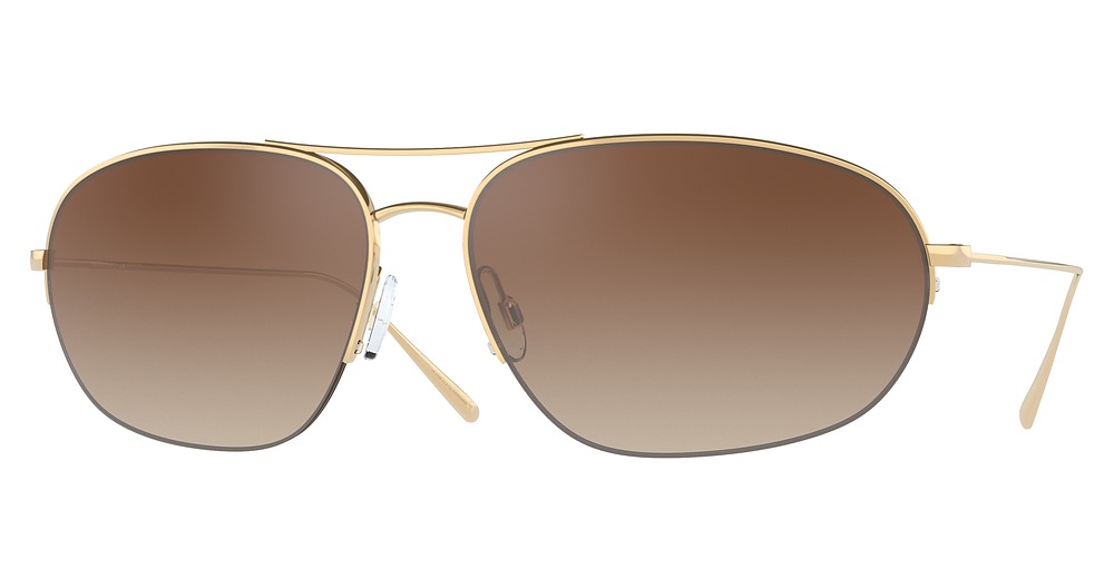 GOLD / DARK BROWN GRADIENT MIRROR