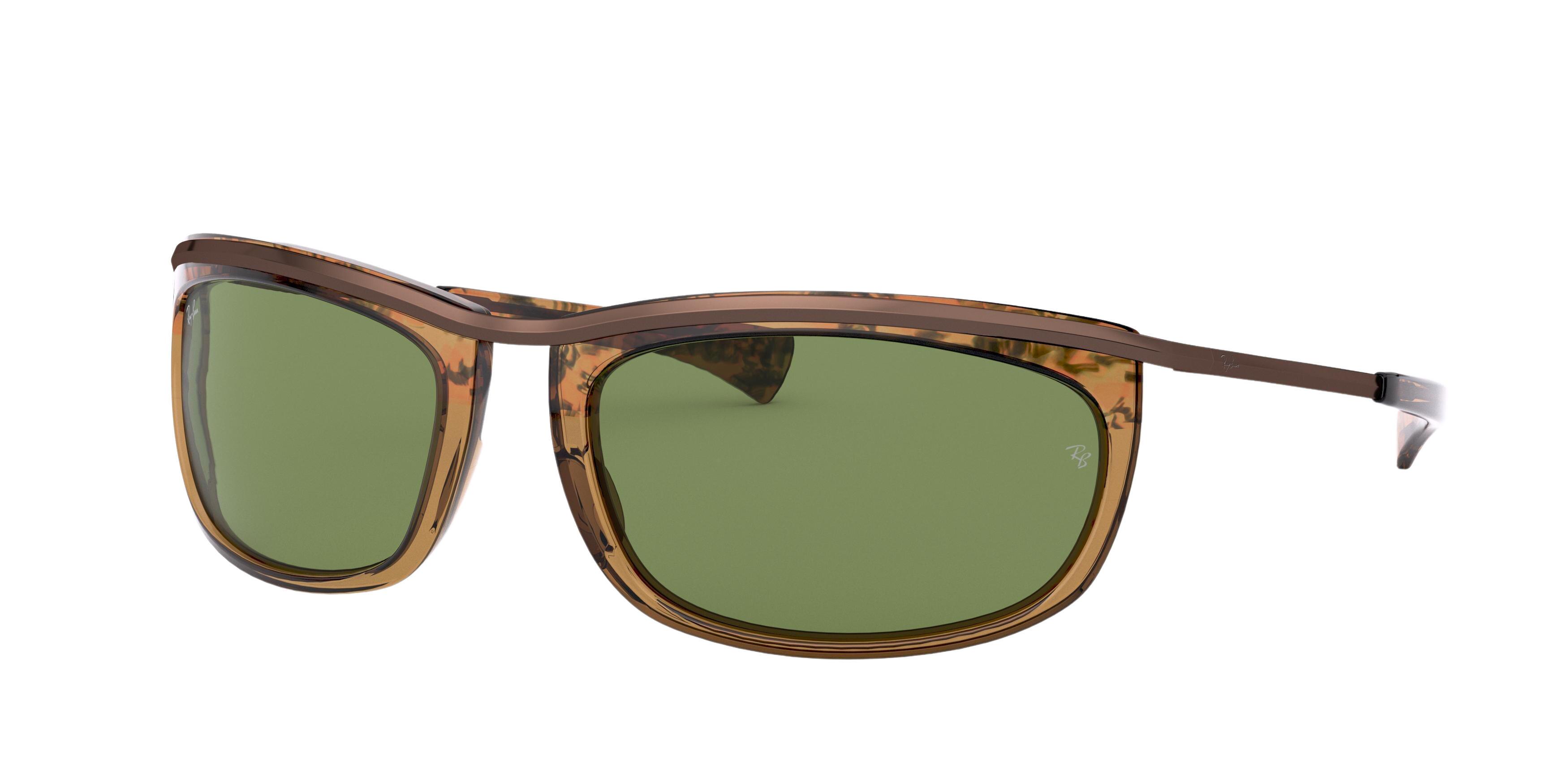 Ray-Ban RB2319 round sunglasses in Gradient Havana Brown