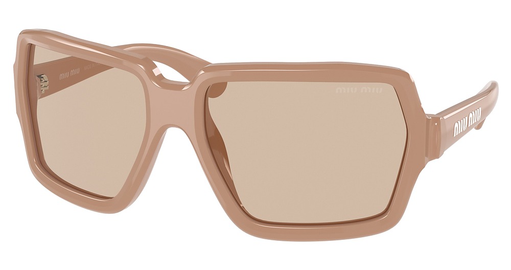 Miu Miu MU 06WS rectangle sunglasses in Light Brown/Light Brown