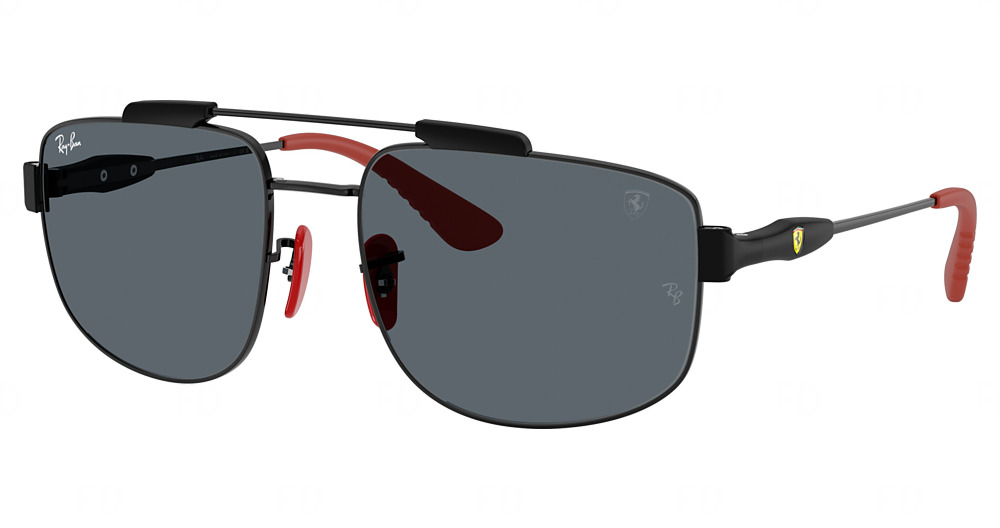 Ray-Ban RB3789M aviator sunglasses in Black/Blue