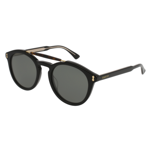 Gucci GG0124S round sunglasses in Black