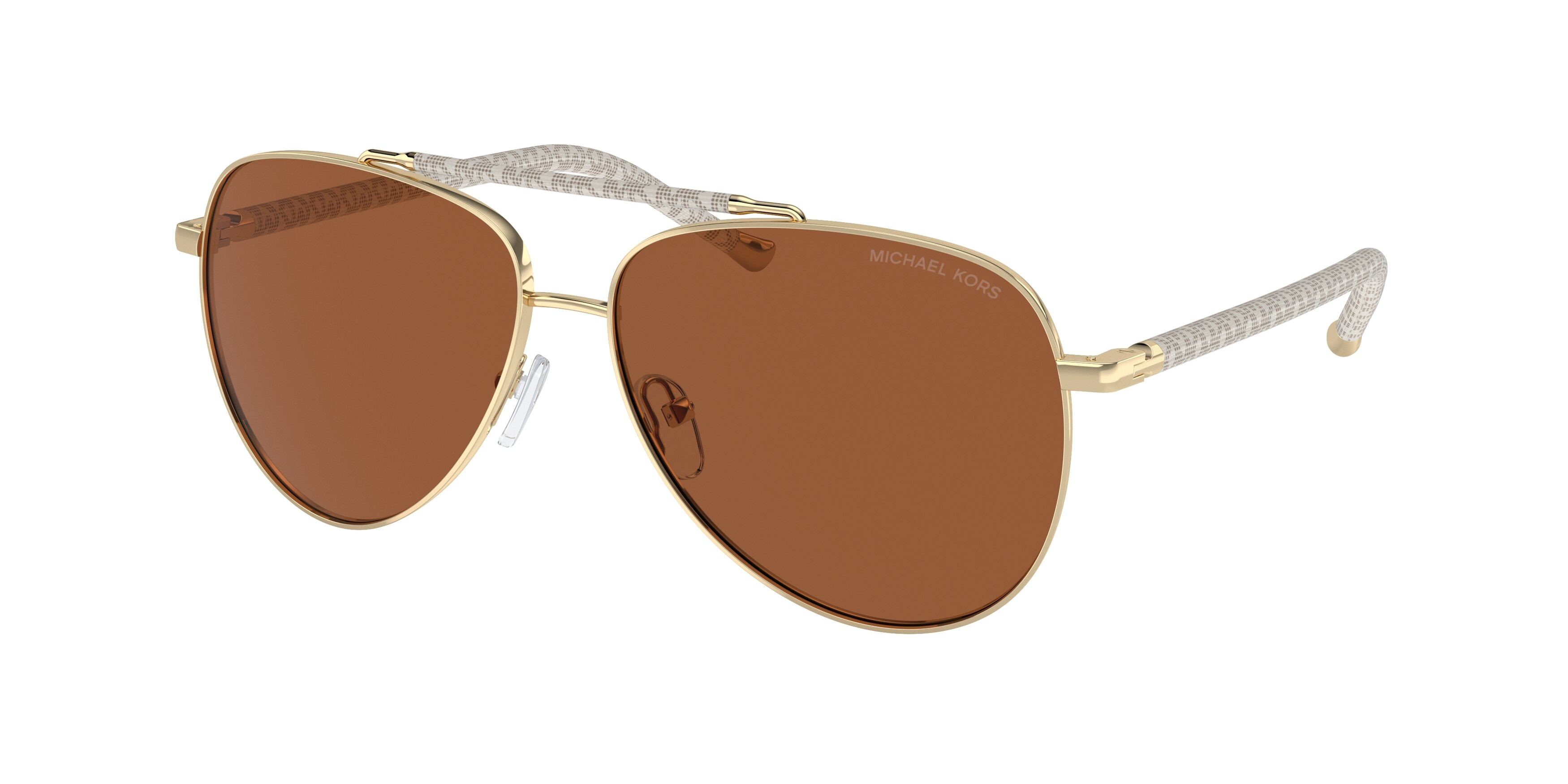 LIGHT GOLD SHINY / BROWN SOLID