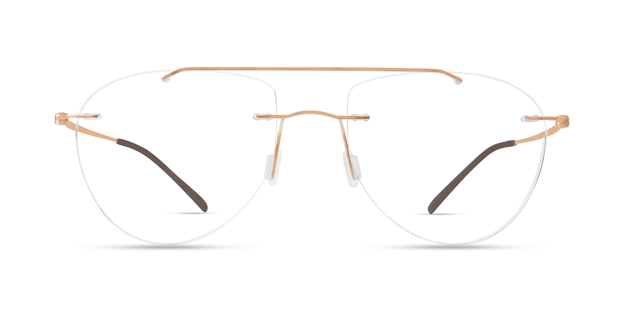 Modo 4608 cateye eyeglasses in Shiny Rose Gold