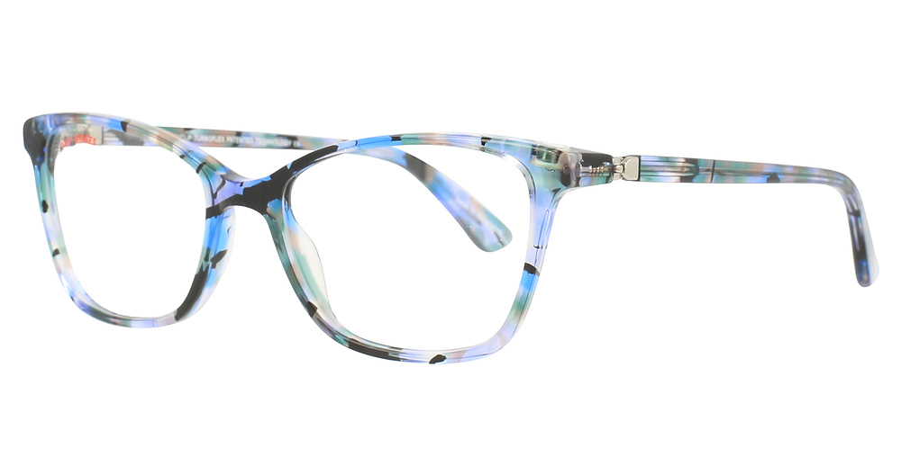 Blue & Green & Black Marbled