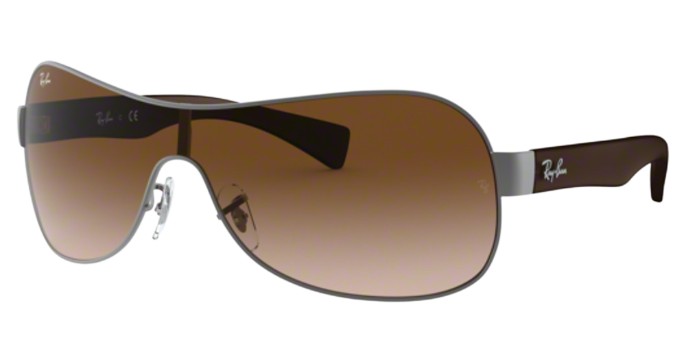Ray-Ban RB3471 RB3471 aviator sunglasses in Matte Gunmetal/Brown Gradient Dark Brown