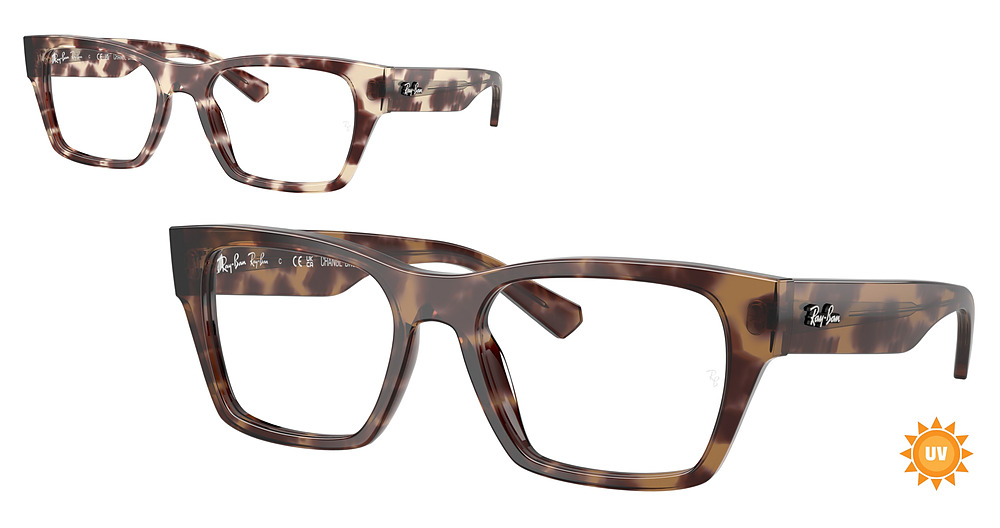 Ray-Ban RX5448 cateye eyeglasses in Photo Havana Brown