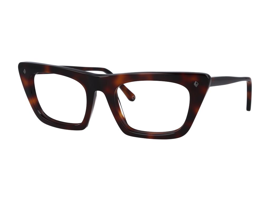 O-SIX OV-826 cateye eyeglasses in Dark Orange Havana