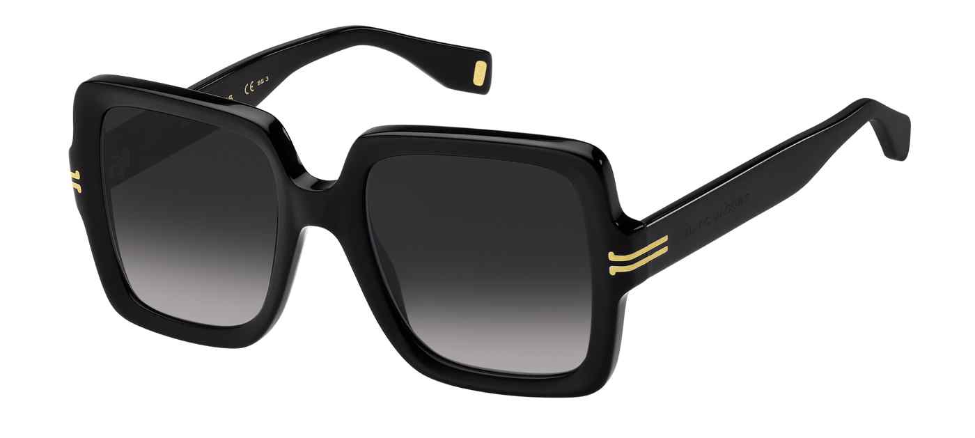 Marc Jacobs MJ 1034/S square sunglasses in Gold Blck/Dark Grey Shaded