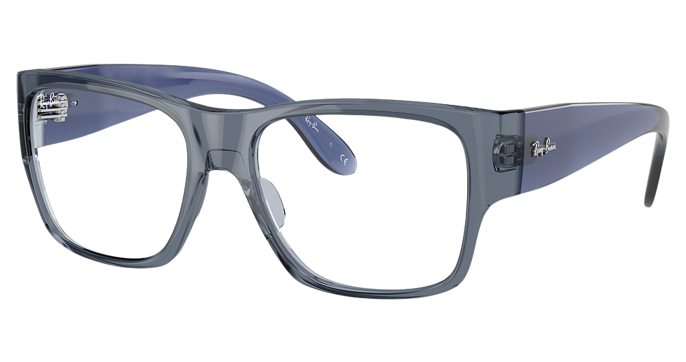 Ray-Ban RY9287V square eyeglasses in Transparent Blue