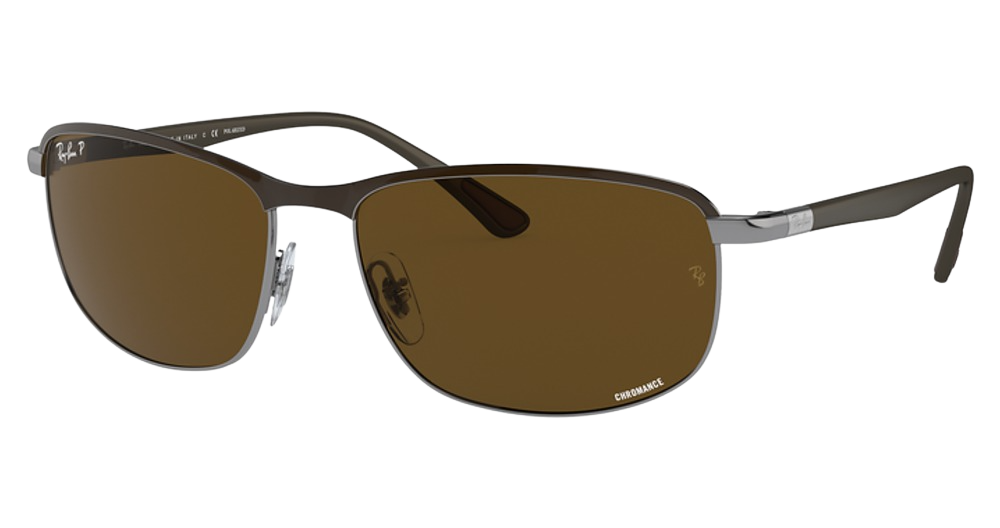 BROWN ON GUNMETAL / POLAR BROWN
