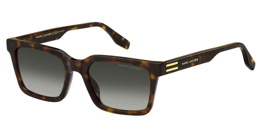 Marc Jacobs MARC 719/S rectangle sunglasses in Havana/Green Shaded