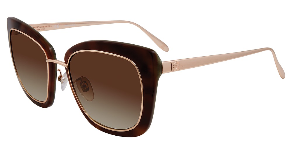 Carolina Herrera SHHN593M cateye sunglasses in Tortoise 0 J21