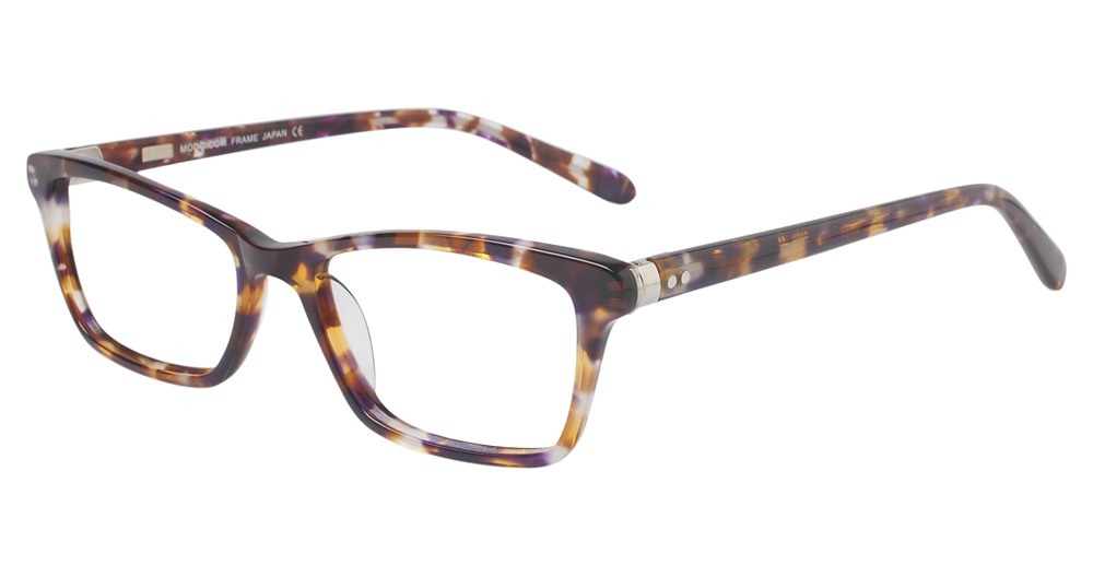 Modo 6518 cateye eyeglasses in Purple Brown Tort