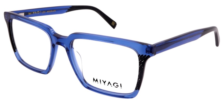 Blue Translucent Black Pattern